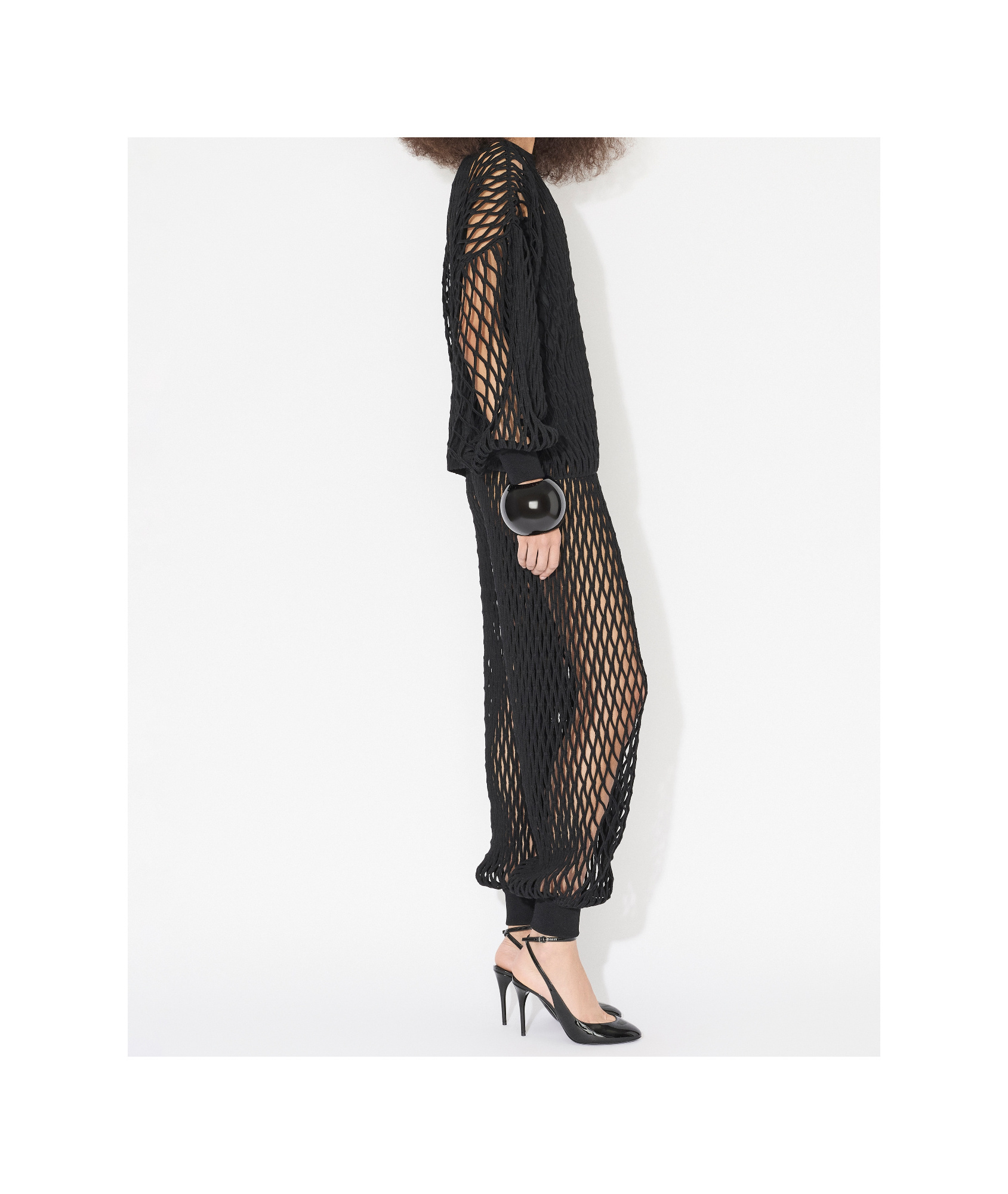 ALAÏA TASSEL LACE SWEATER
