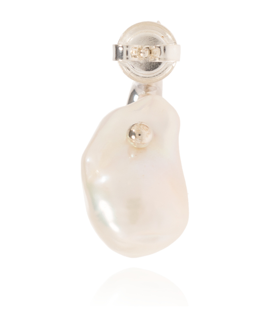 Bottega Veneta Pearl Earrings In Yellow