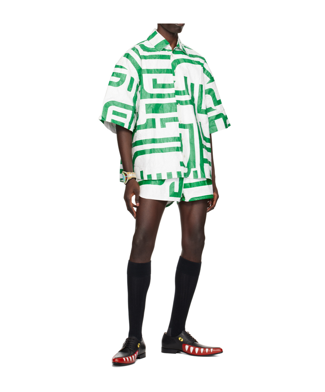 Walter Van Beirendonck Printed Shorts In Multi
