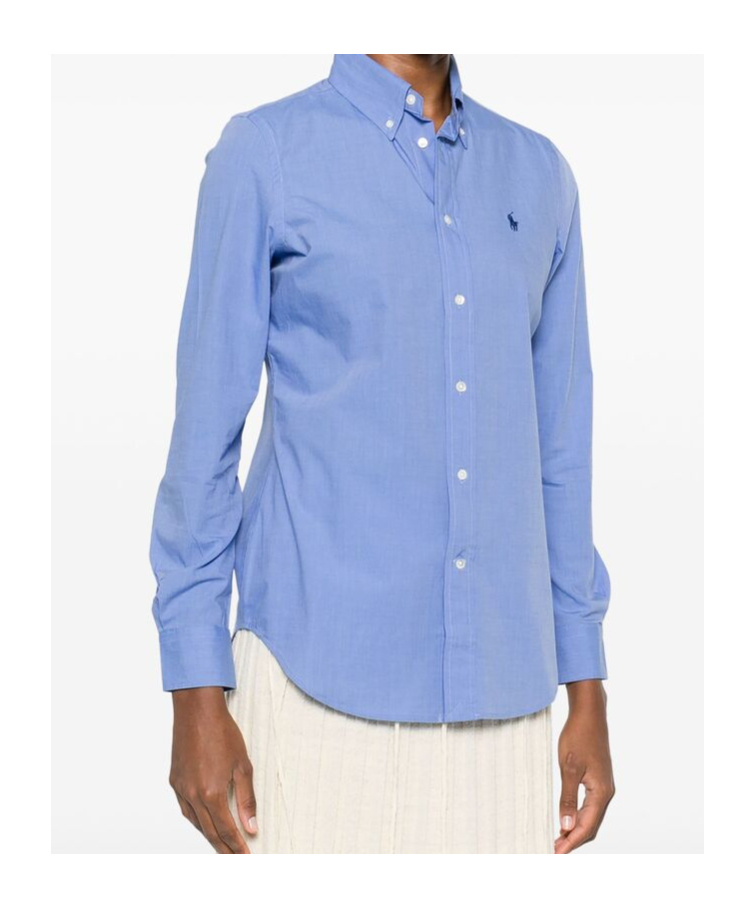 Polo Ralph Lauren Polo Pony-embroidered Shirt In Blue