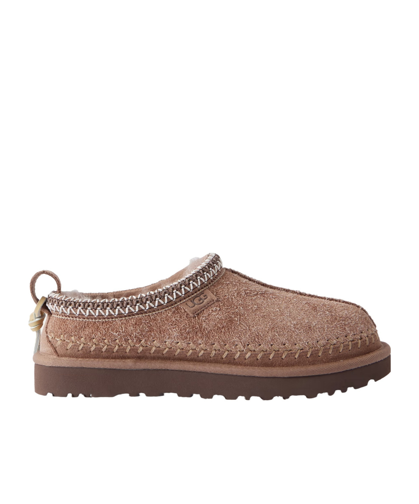 Ugg Shearling-lined Brushed-suede Slippers In Brown