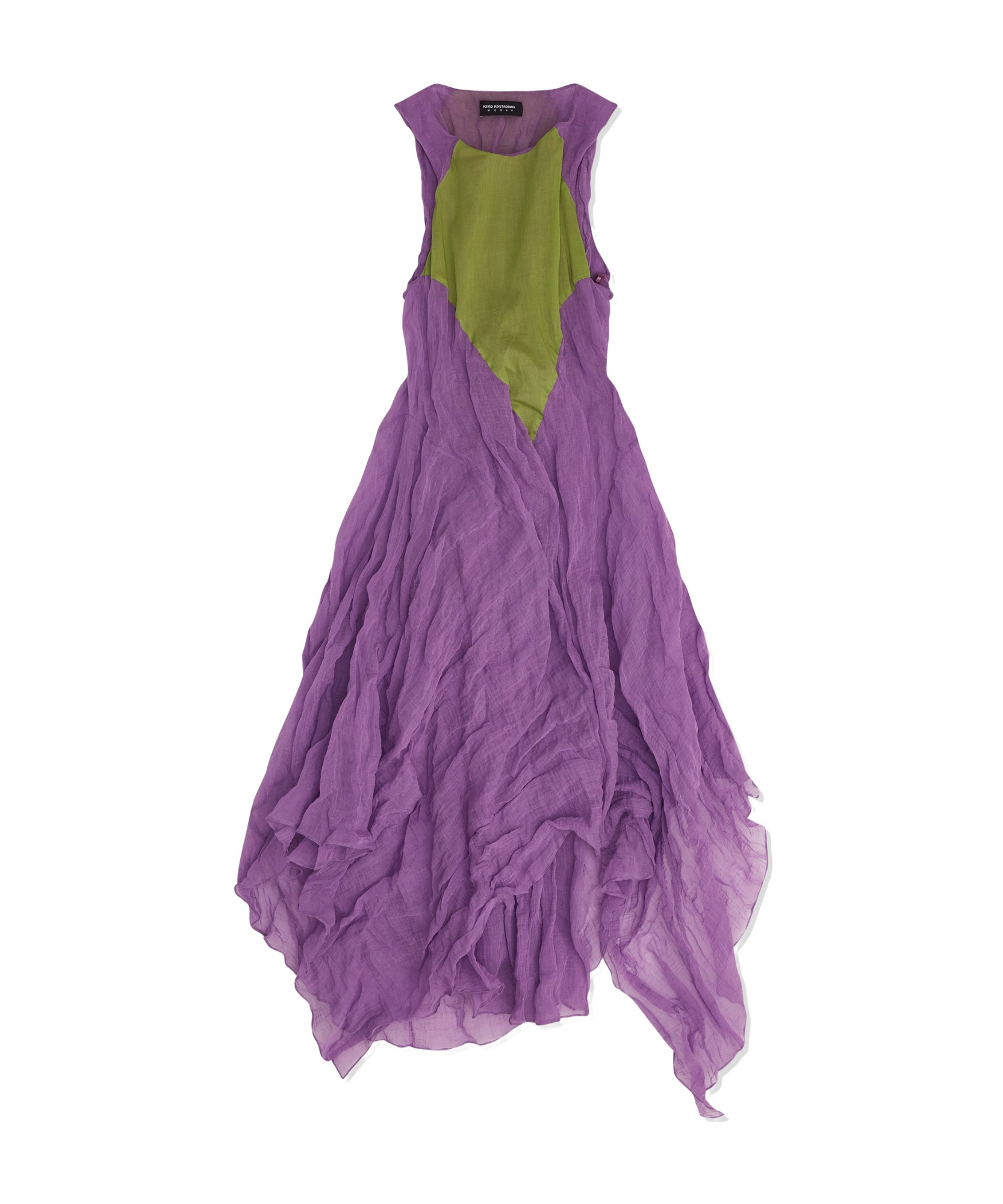 Kiko Kostadinov Purple & Green Shura Sleeveless Maxi Dress In Purple/green