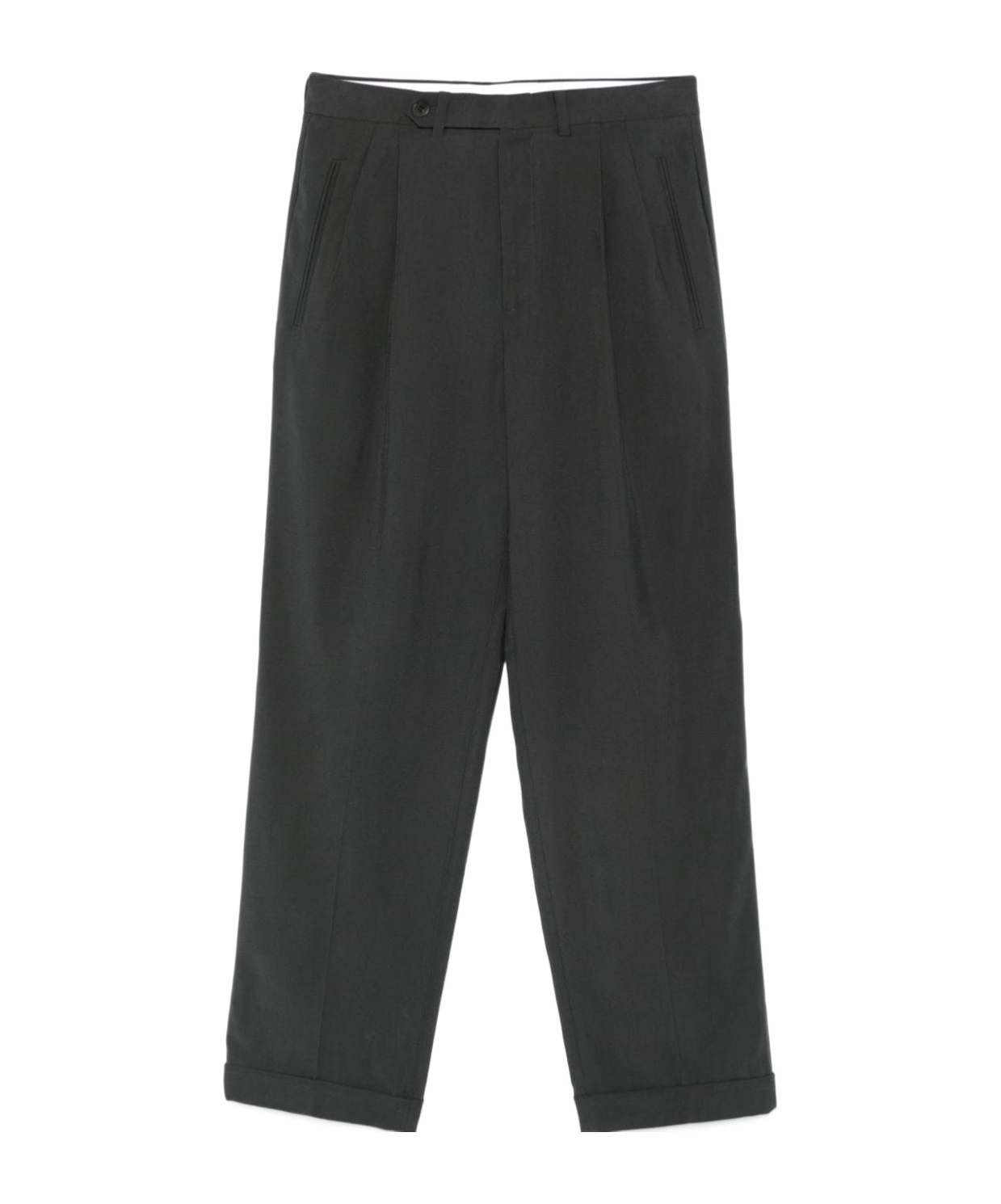 Tibi Belt-loop Casual Pants In Black