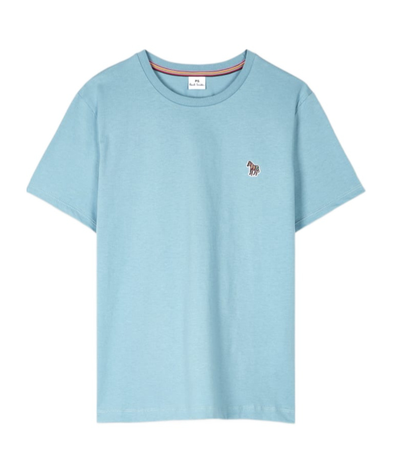 Ps By Paul Smith Zebra Short Sleeve T Shirt In Blue