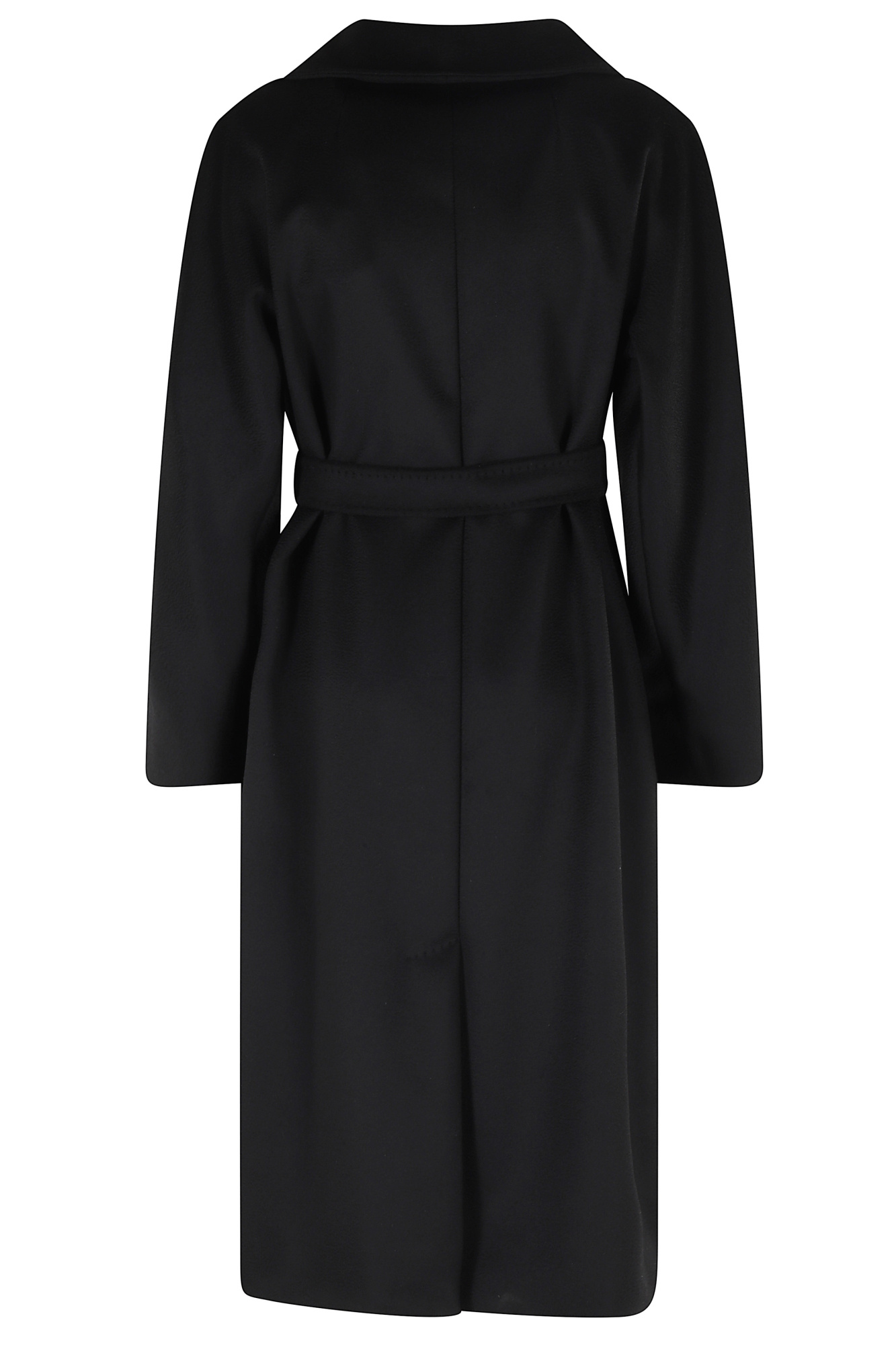 Weekend Max Mara Long-sleeved Coat In Black