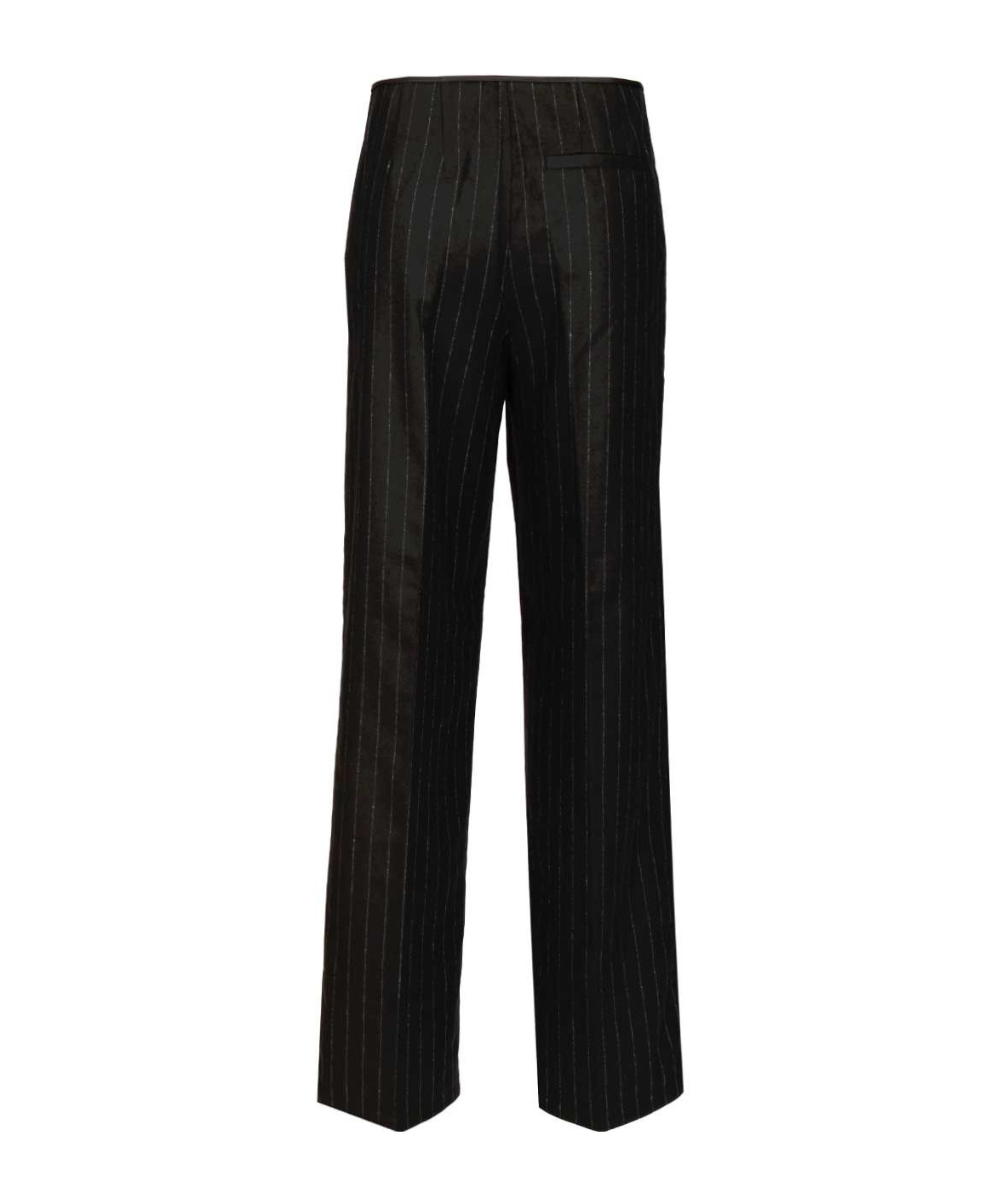 Forte Forte Pinstripe Casual Pants In Black