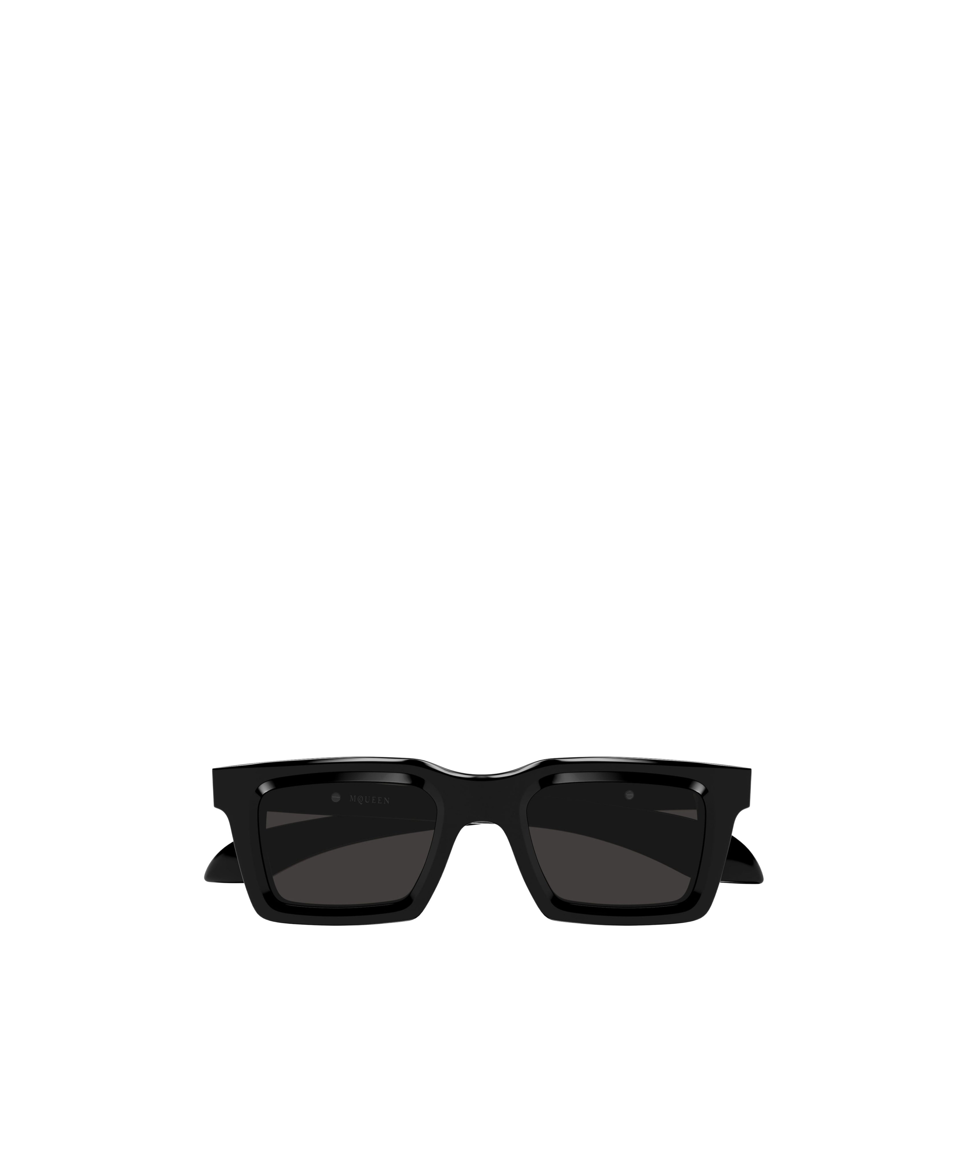 Alexander Mcqueen Square Sunglasses In Black