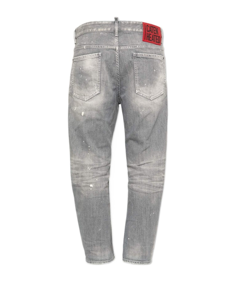 Dsquared2 Grey Denim With Faded Effect In Gray