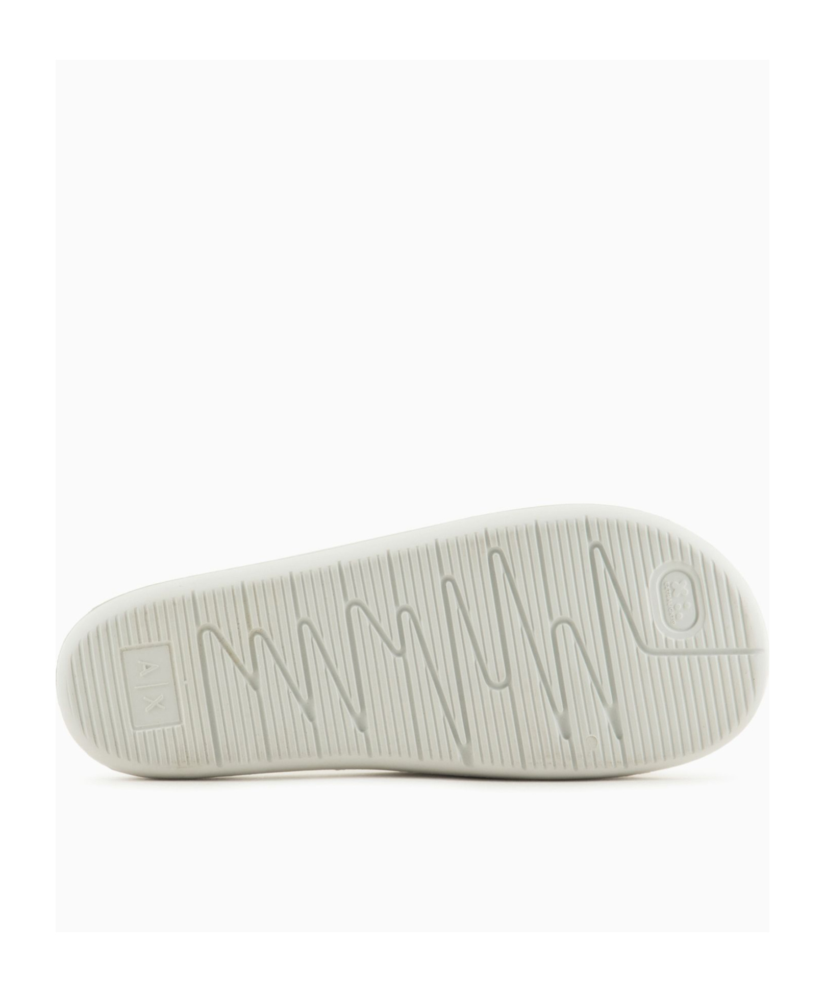 Armani Exchange Logo Slippers In White