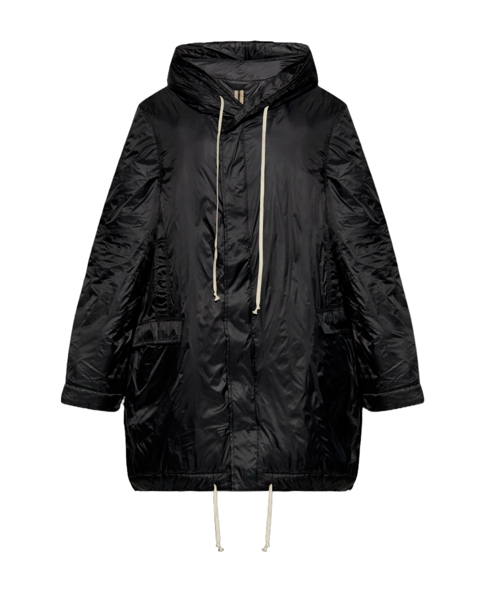 Rick Owens Drkshdw Drkshdw By Rick Owens Mid-length Black Recycled Polyamide Parka In Black
