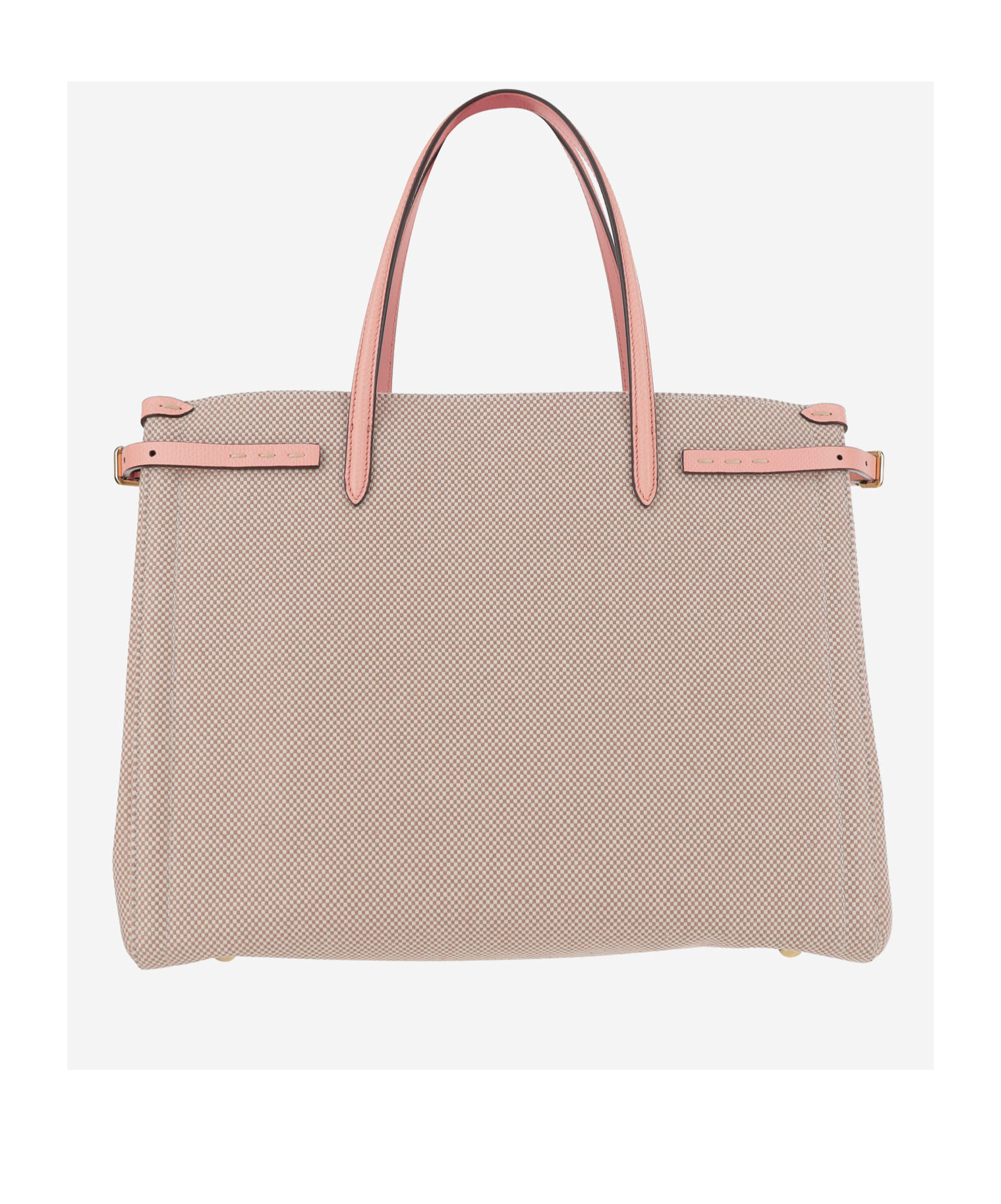 Valentino Antibes Canvas And Karung Shopping Tote Bag In Nude