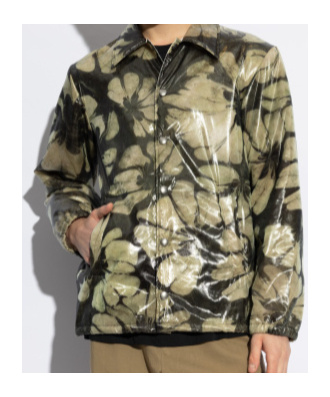 Dries Van Noten Long-sleeved Casual Jacket In Multicolor