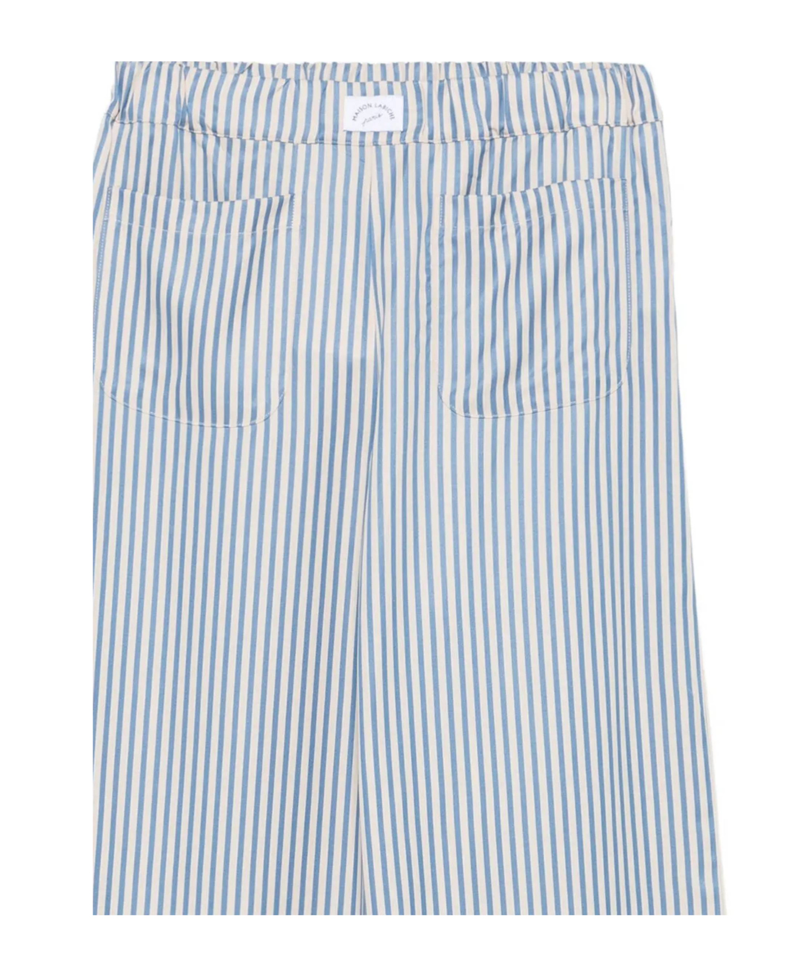 Maison Labiche Oudin Striped Wide-leg Trousers In Blue