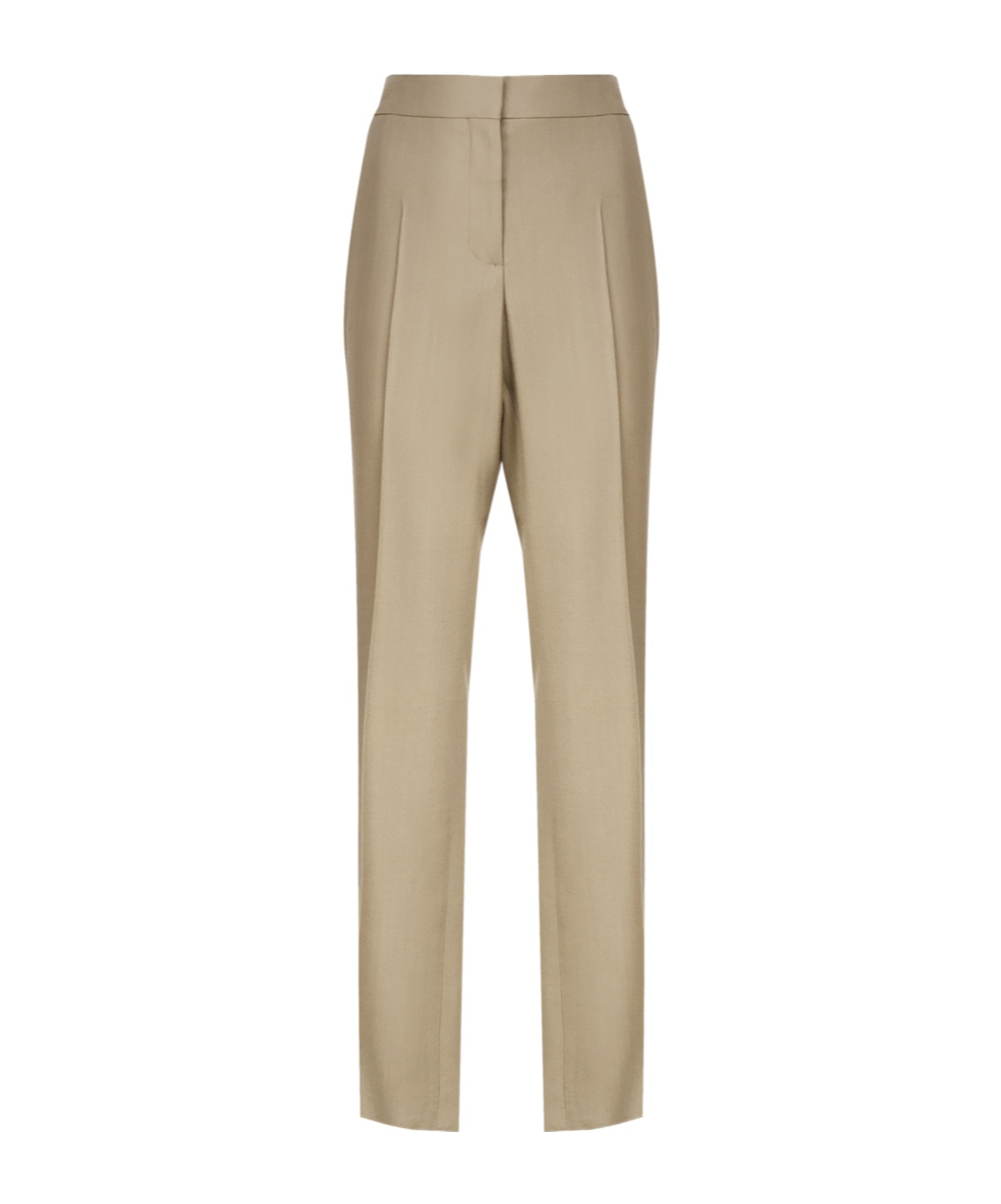 Stella Mccartney Mid-rise Straight-leg Tailored Trousers In Brown