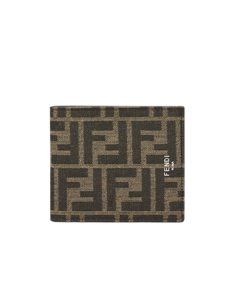 Fendi Bi-fold Wallet Jacquard Accessories In Black