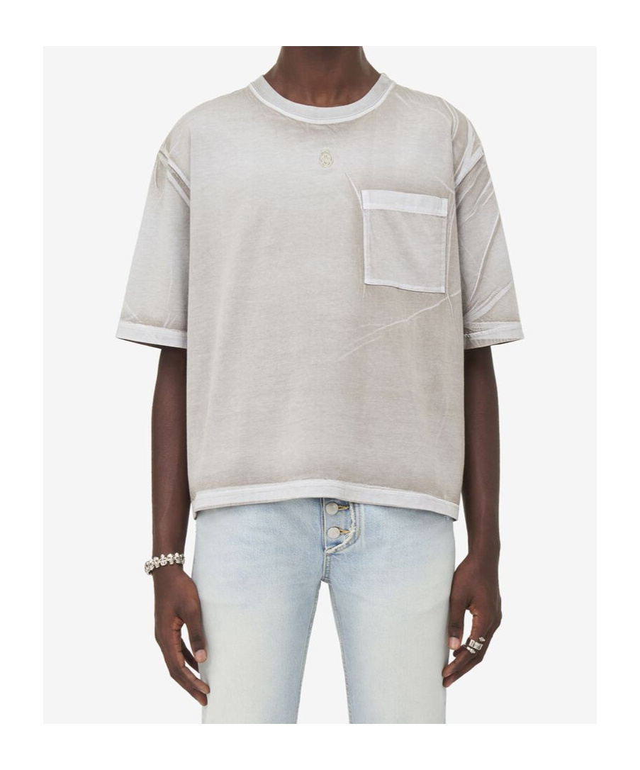 Alexander Mcqueen Pocket-detail T-shirt In Gray