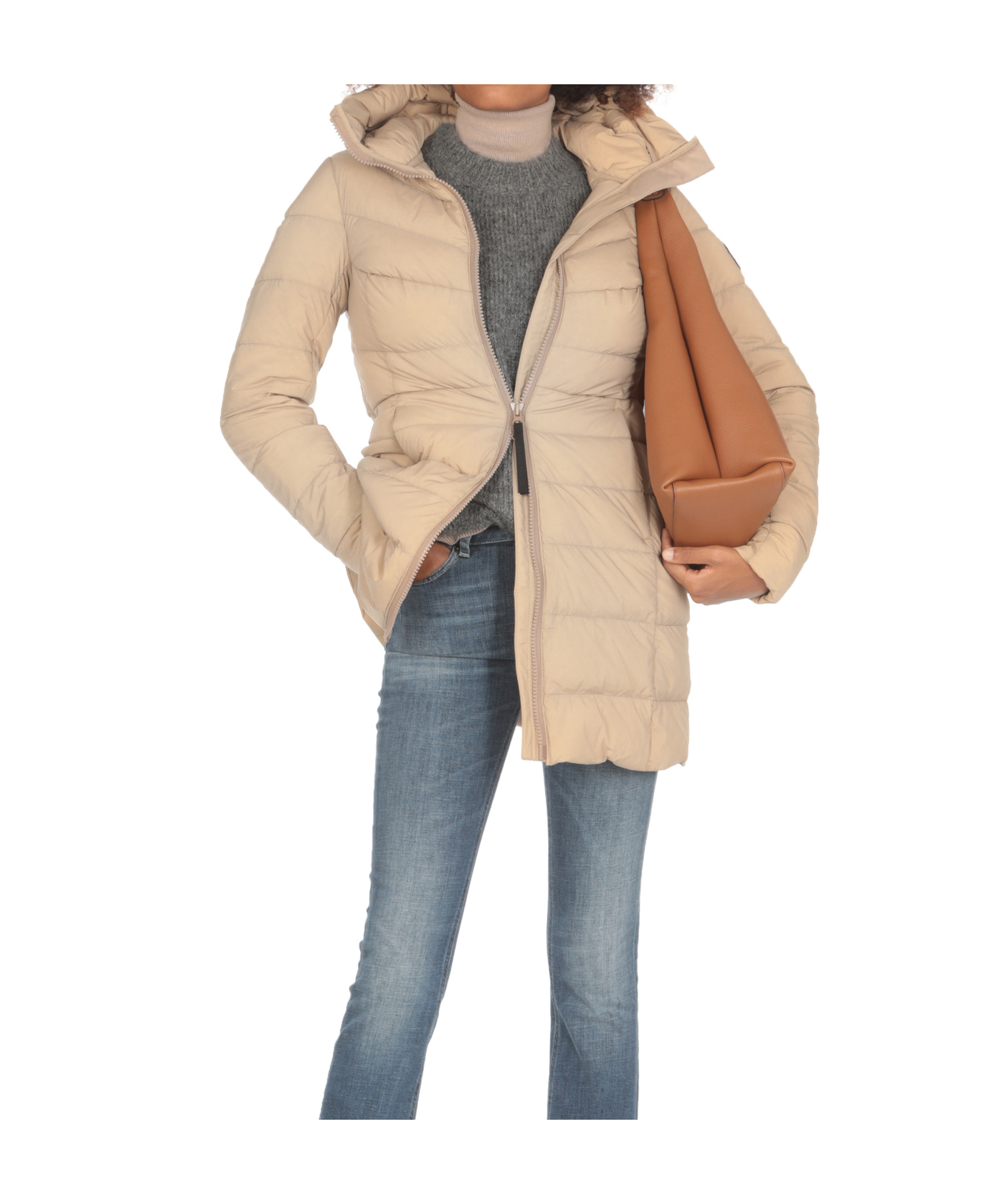 Shop Canada Goose Claire Padded Coat In Nude