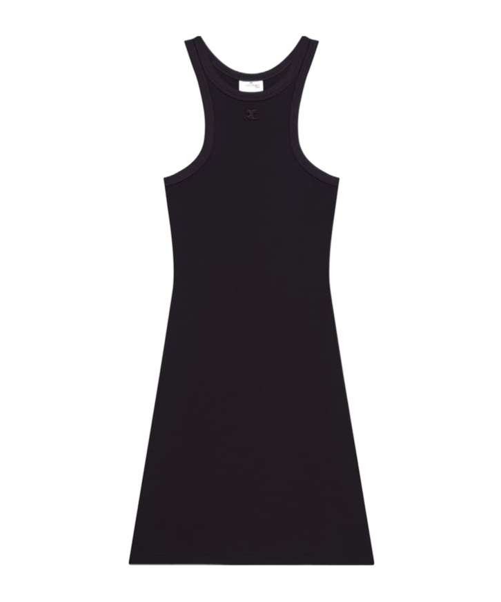 Shop Courrèges Sleeveless Dress In Black