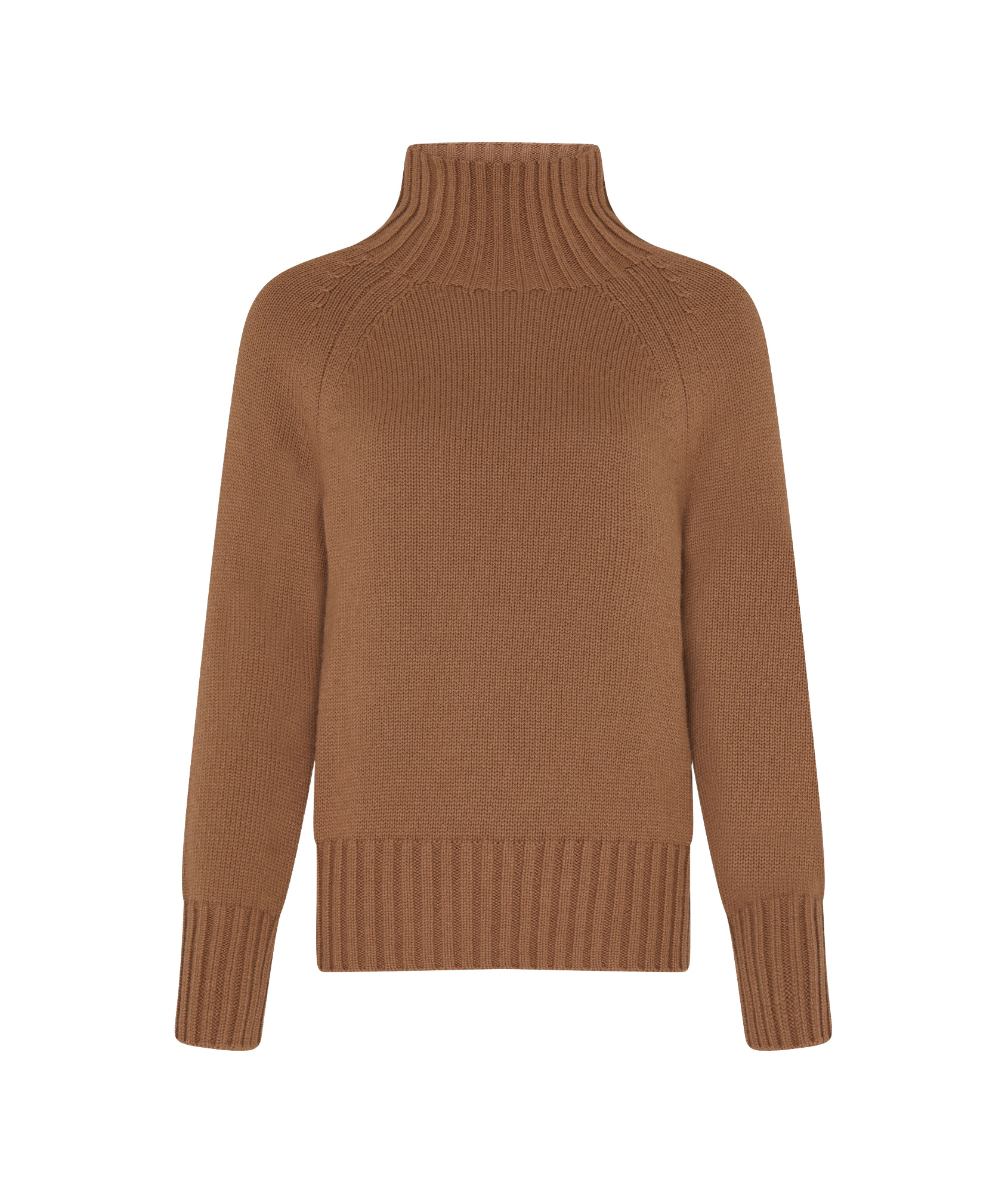 Max Mara Turtleneck Sweater In Brown