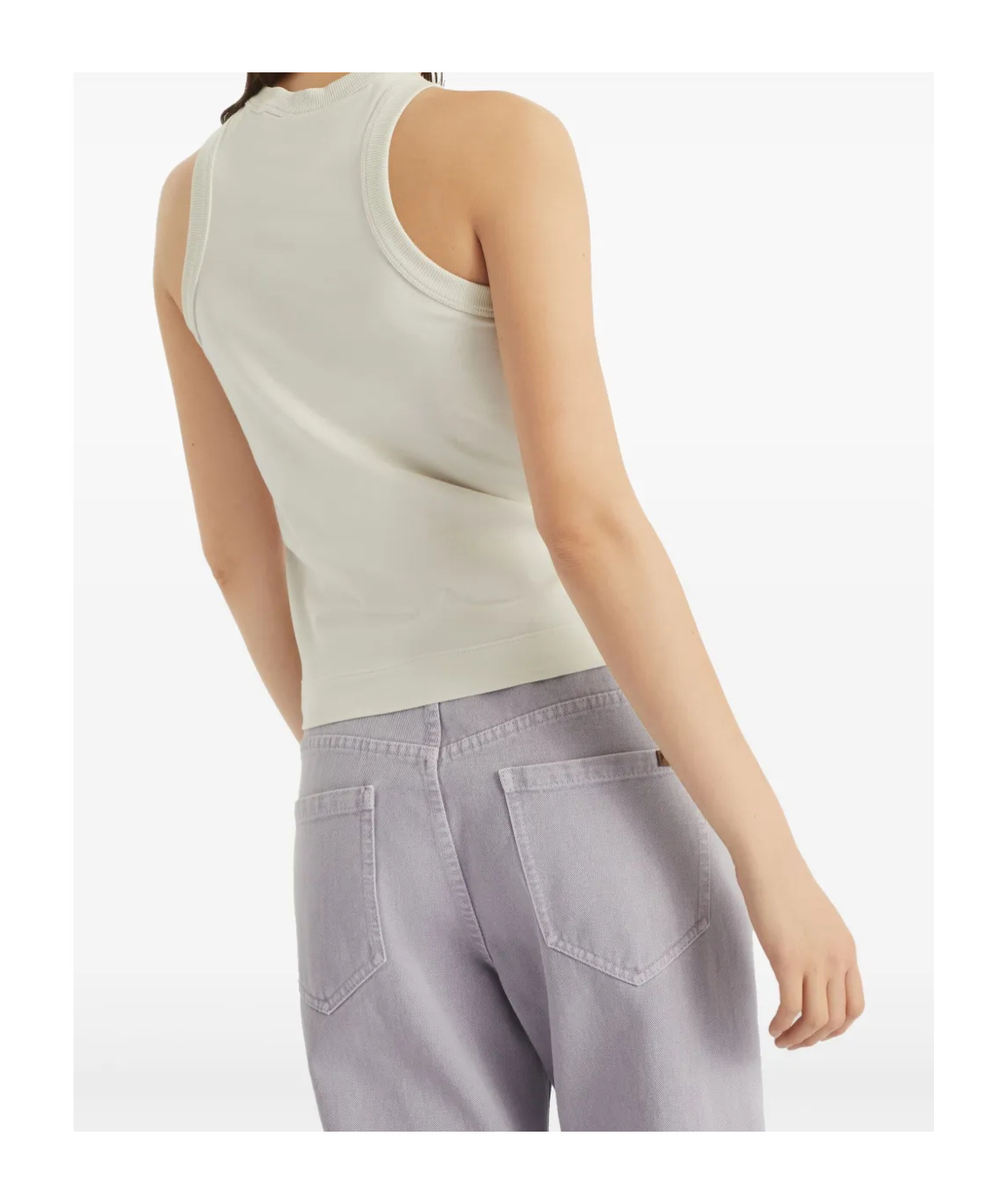 Brunello Cucinelli Round-neck Vest In Nude