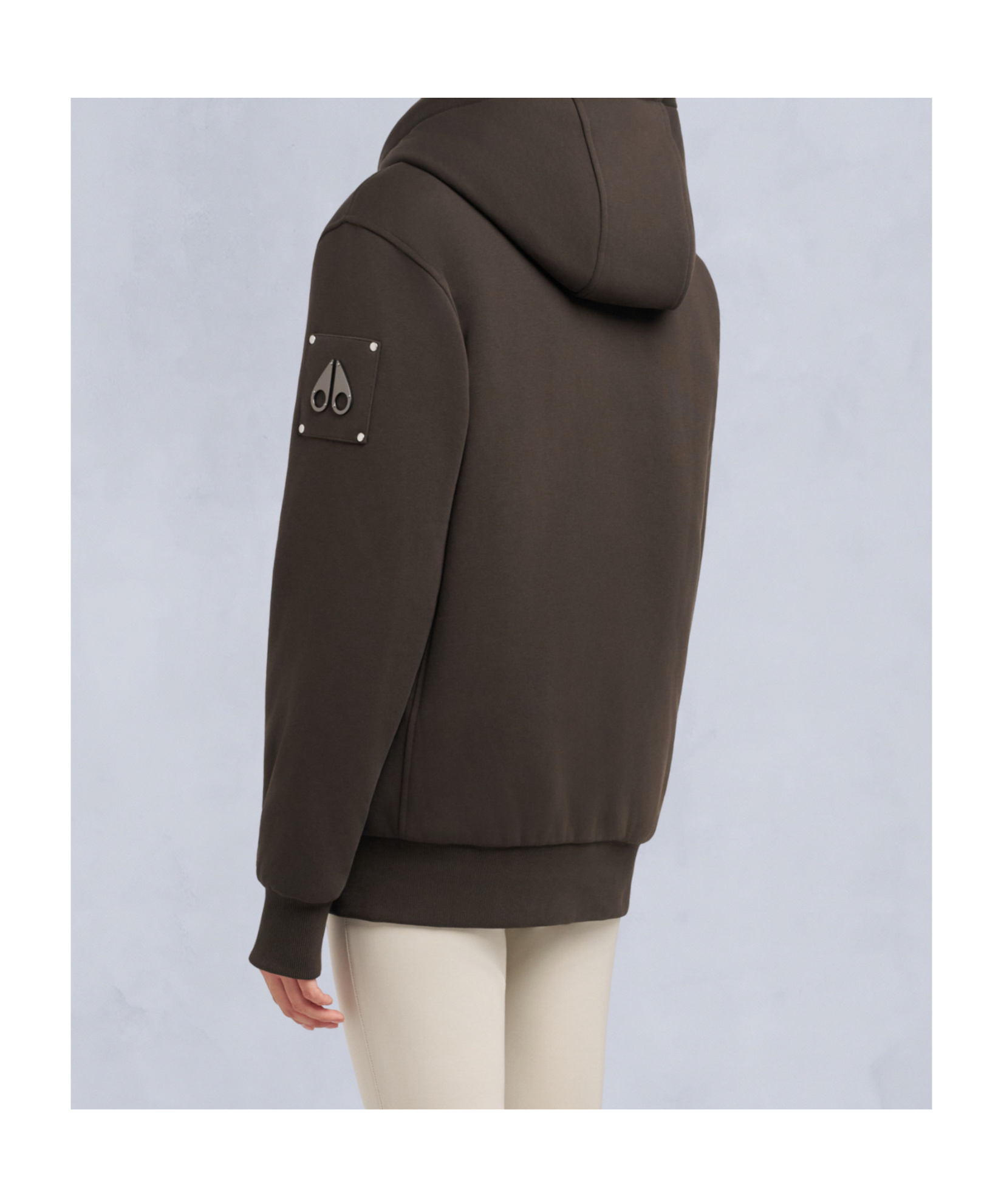 Moose Knuckles Fleece Hooded Sweatshirt In Black