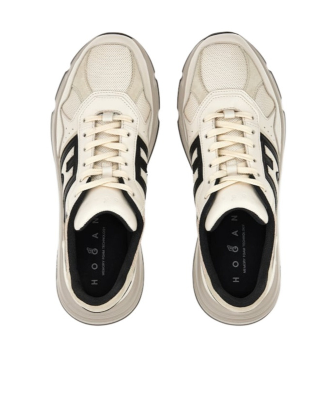 Hogan Hyperlight Sneaker In Smooth Leather In Nude
