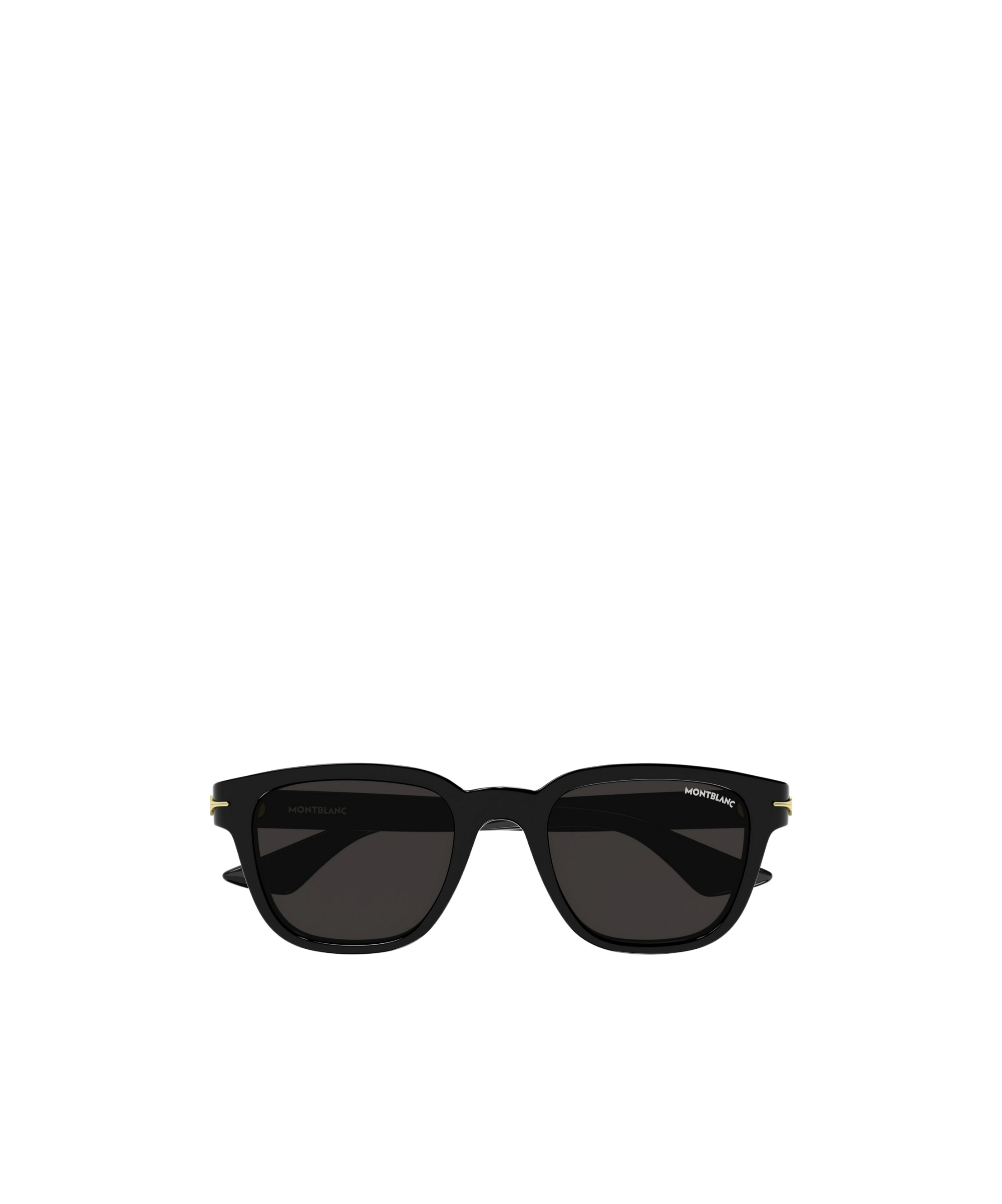 Montblanc Square.frame Sunglasses In Shiny Black