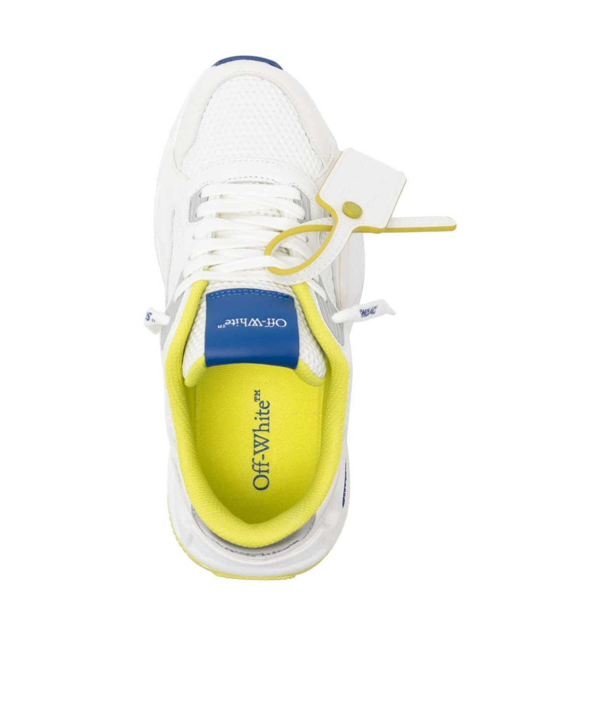 Off-white Kick Off Mesh Colorblock Runner Sneakers In White