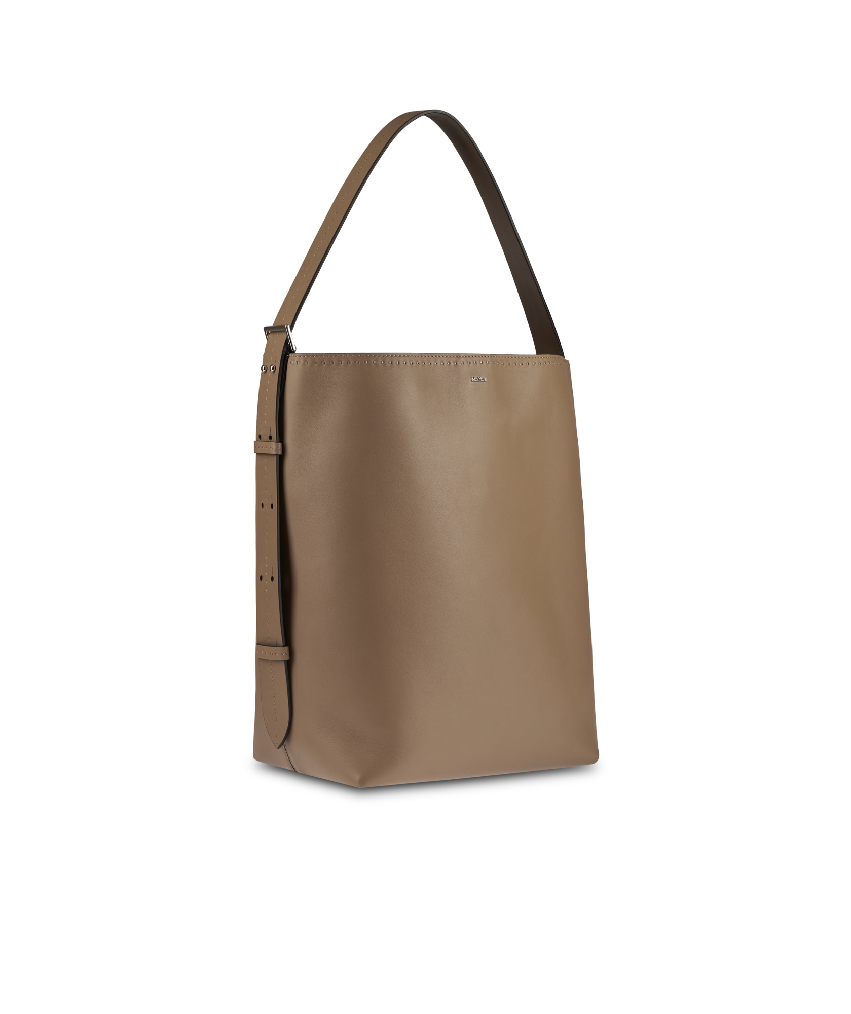 Max Mara Single Handle Shoulder Bag In Brown