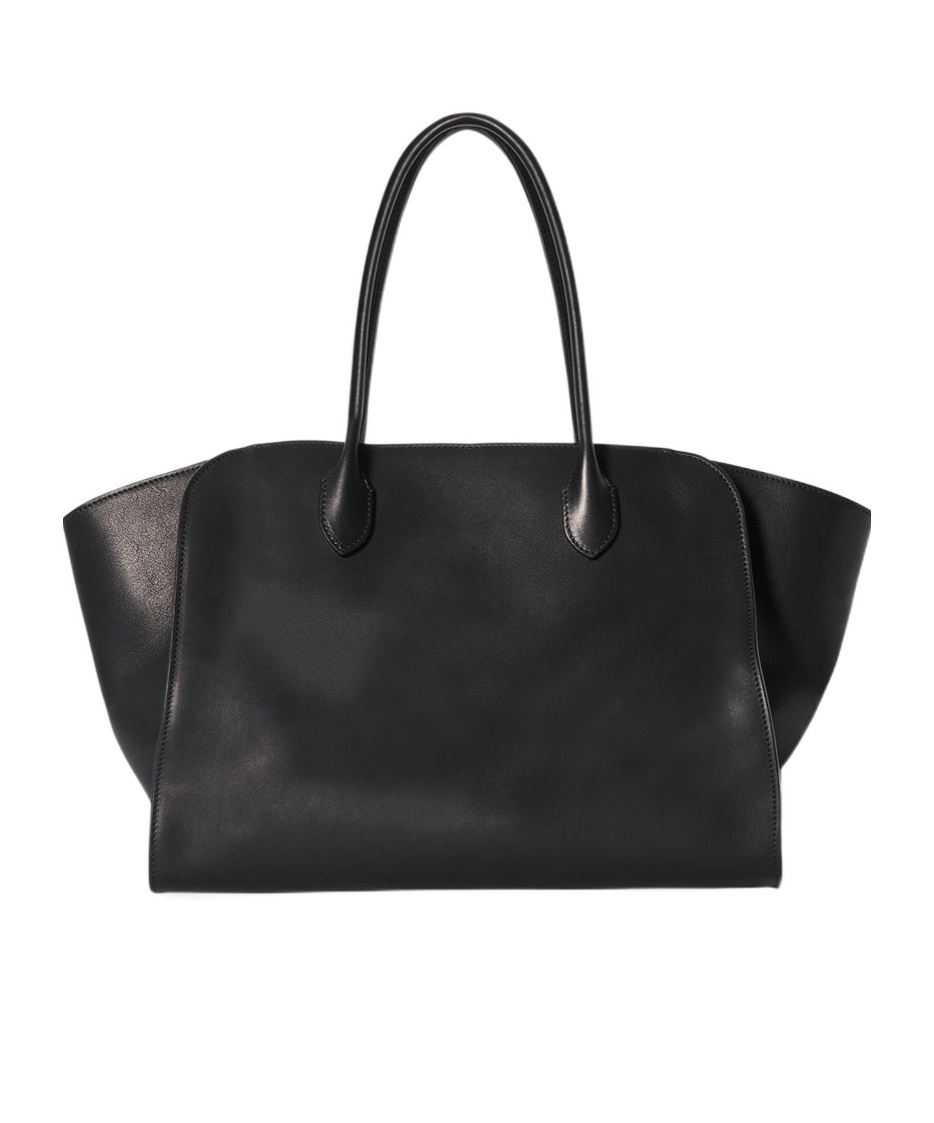 The Row Marlo 14 Leather Bag In Black