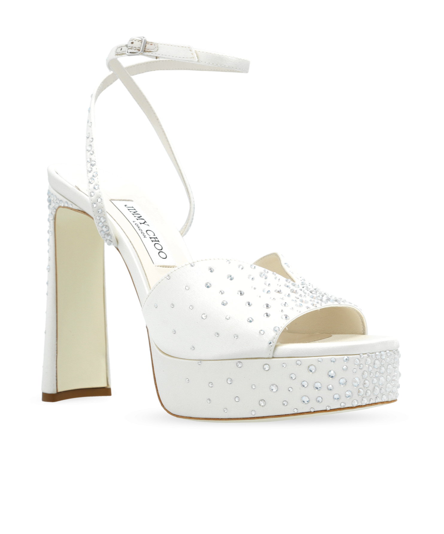 Jimmy Choo 125mm Karli Sandals In White