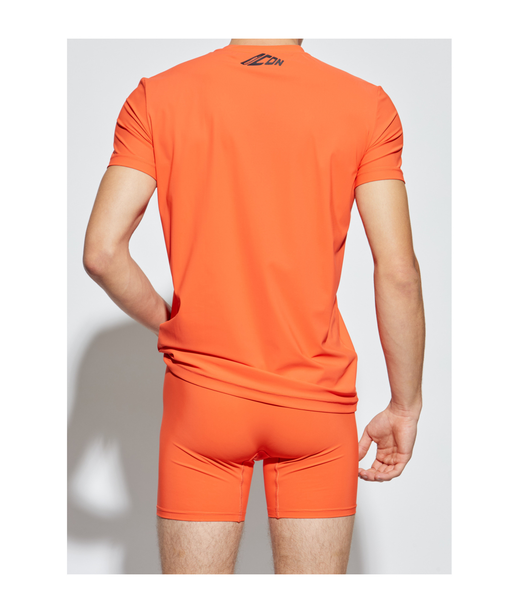 Dsquared2 Icon-print Short-sleeve T-shirt In Orange