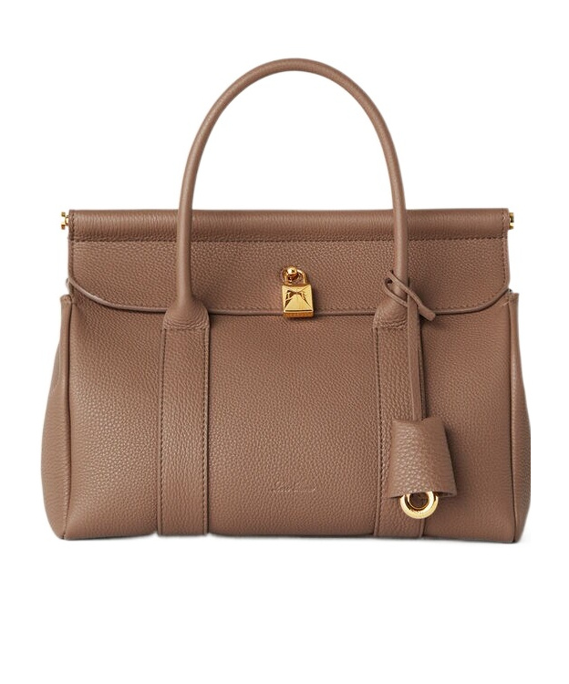 Loro Piana Loom Bag L25 Shoulder Bag In Fossil/solar Gold