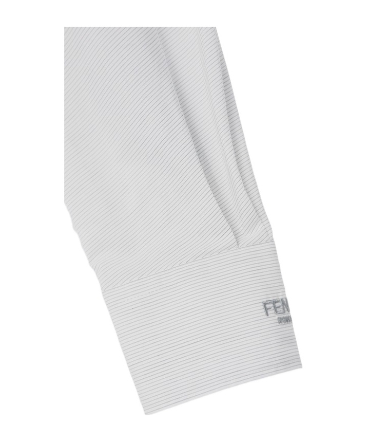 Fendi White Striped Cotton Shirt Women