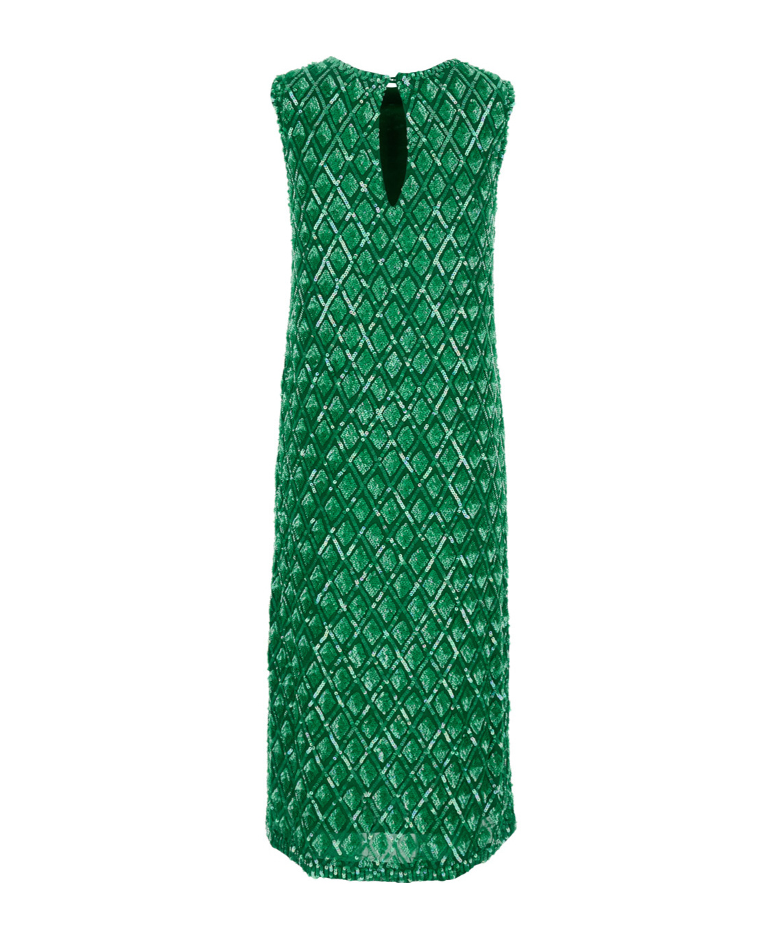P.a.r.o.s.h Sequinned Midi Dress In Green