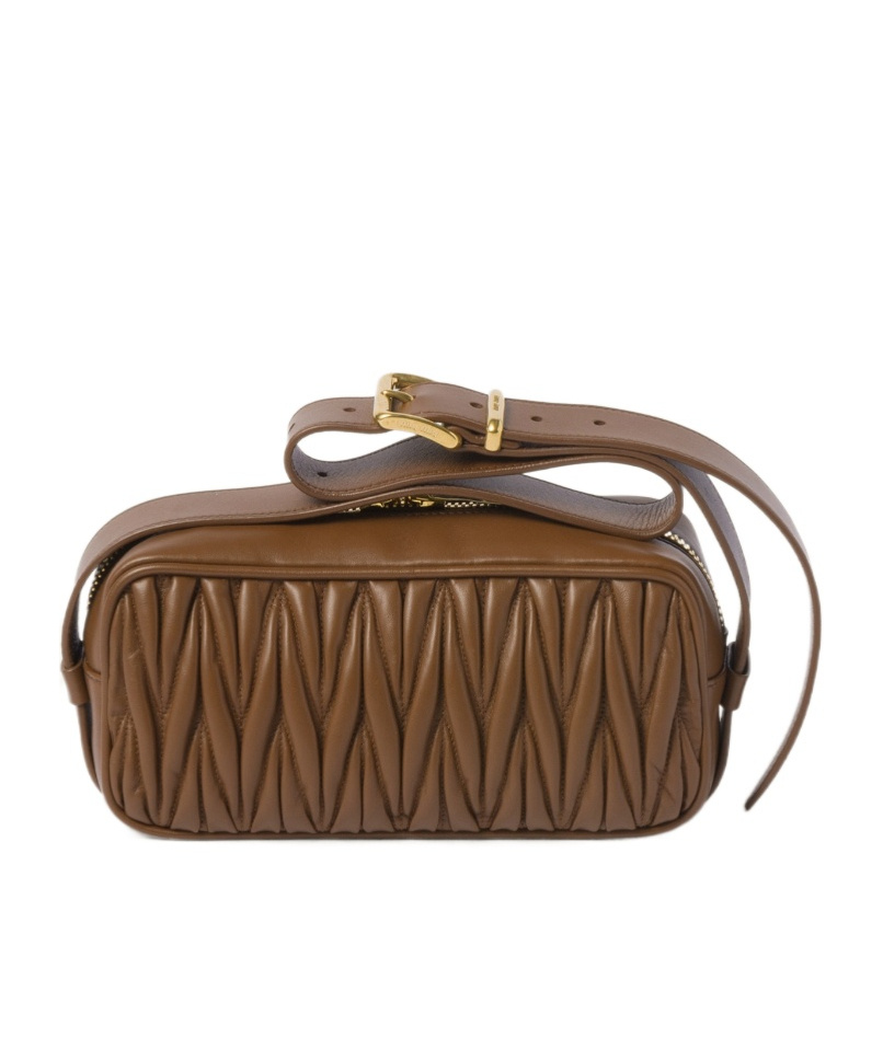 MIU MIU MATELASSÉ NAPPA LEATHER SHOULDER BAG