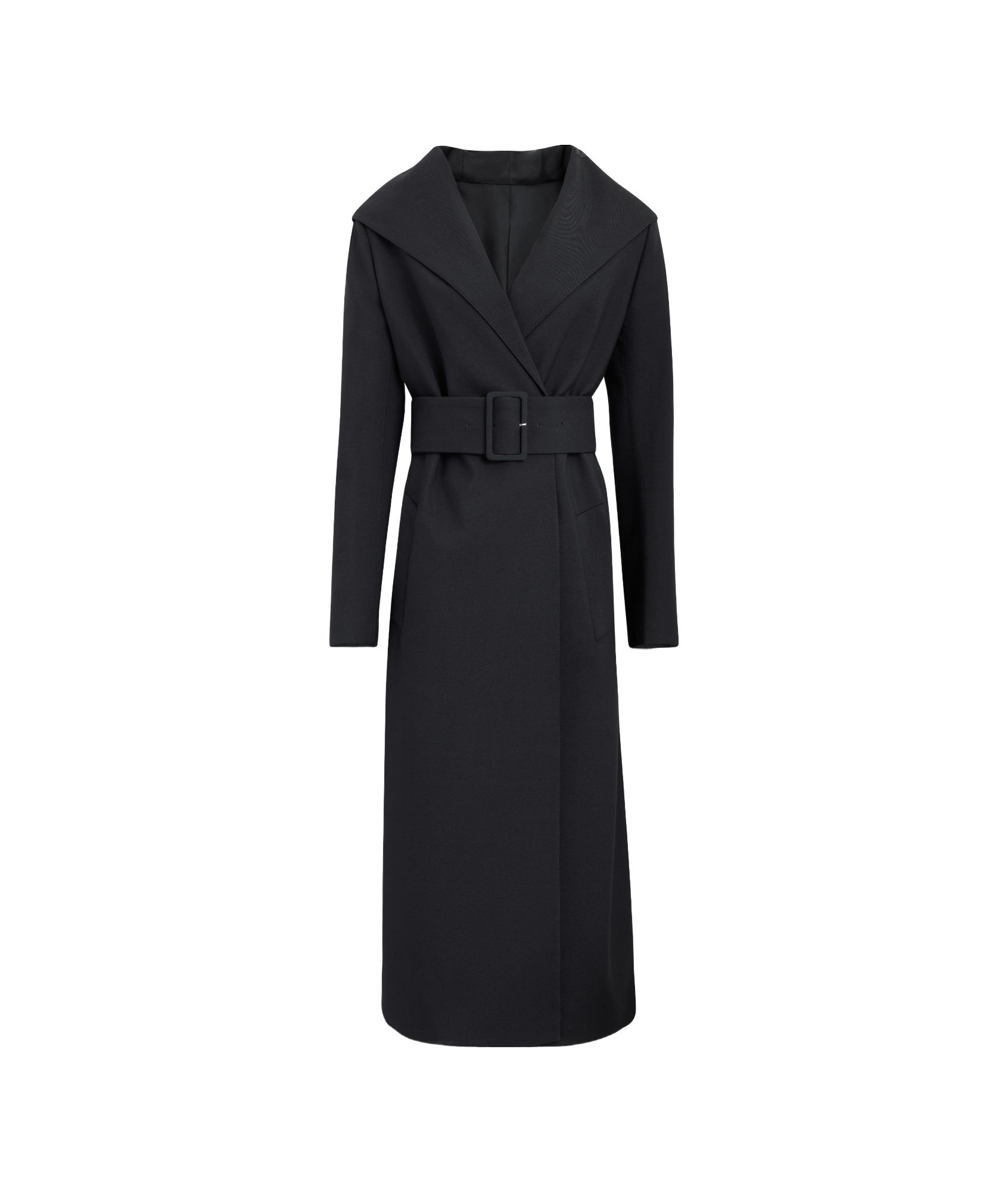 Alaïa Wool-blend Tailored Coat In Black