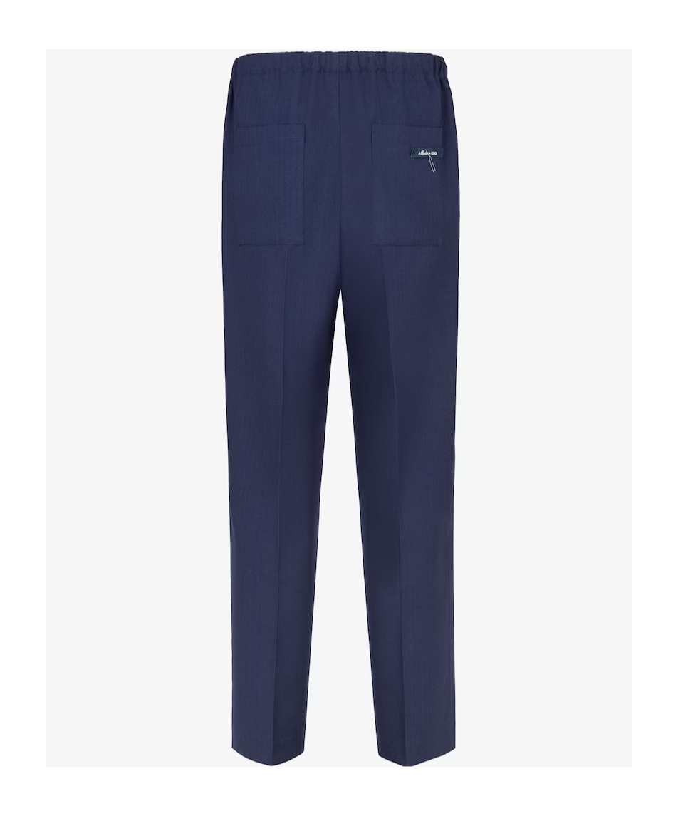 Fendi Straight-leg Tailored Trousers In Blue