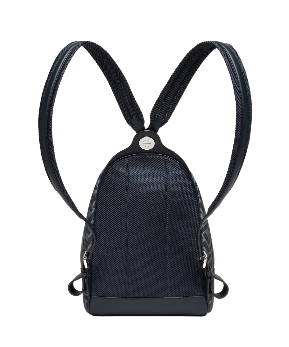 FENDI BLUE FF CANVAS BACKPACK