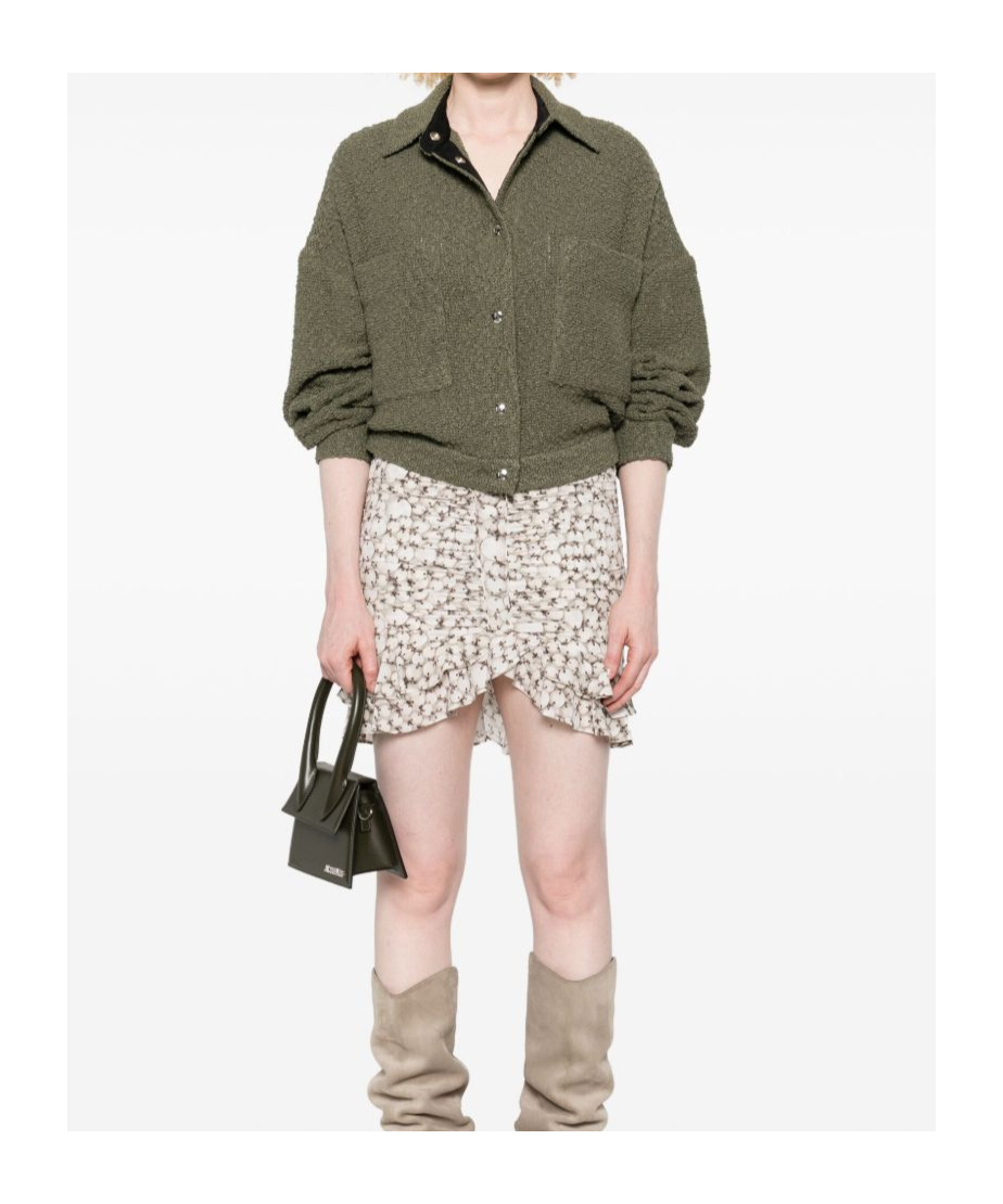 Iro Cotton Jacket Patch Pockets In Green