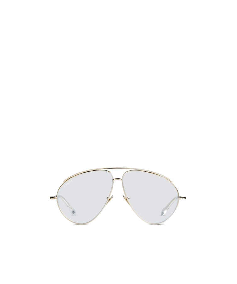 Gucci Aviator Optical Frame In Blue