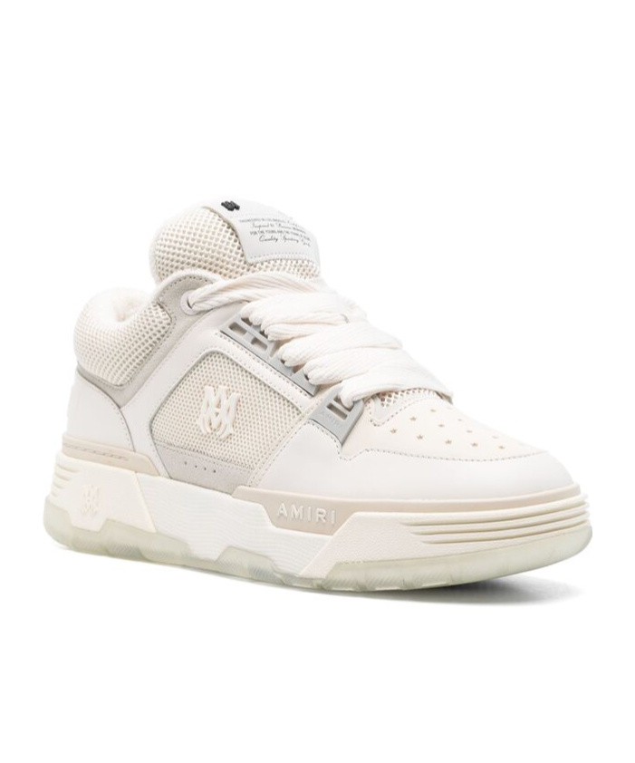 Amiri Multicolor Leather And Fabric Ma-1 Sneakers In White