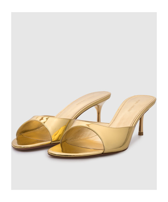 Amina Muaddi Open-toed High-heeled Sandals In Nude
