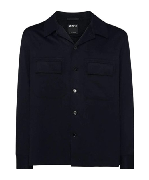 Shop Zegna Z Slingle Breasted Long Sleeved Jacket In Black