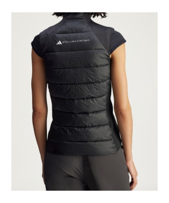 Adidas By Stella Mccartney Quilted Panelled Gilet In Multi