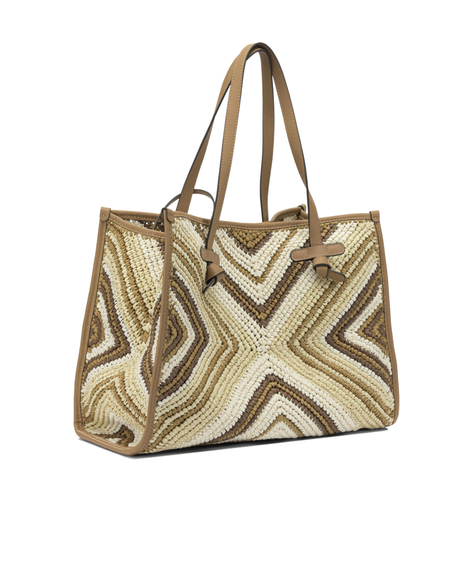 Gianni Chiarini Modern Shoulder Bags Featuring Dual Handles In White