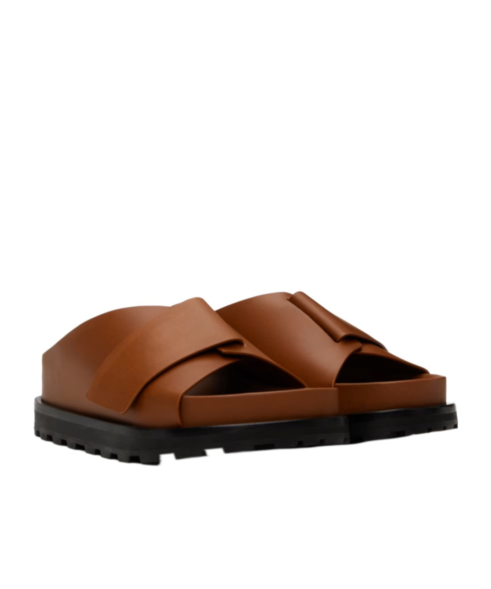 JIL SANDER LOGO SLIPPERS