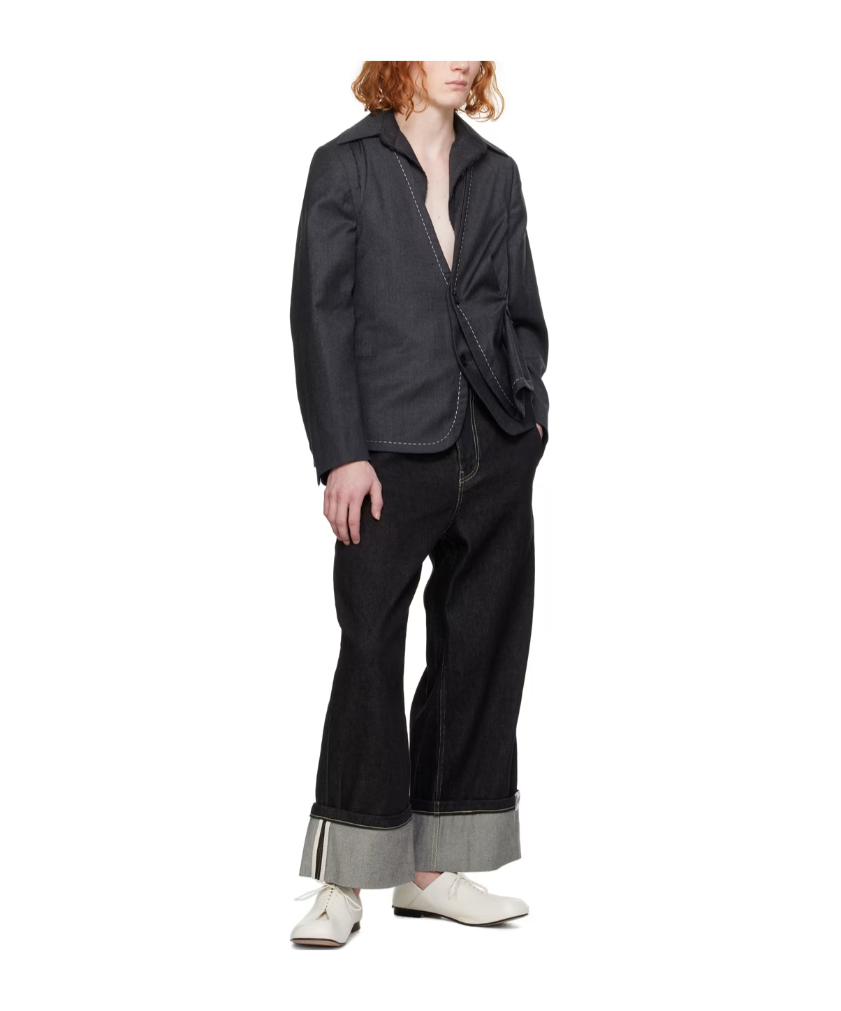 Ader Error Alviat Suit Coat In Black