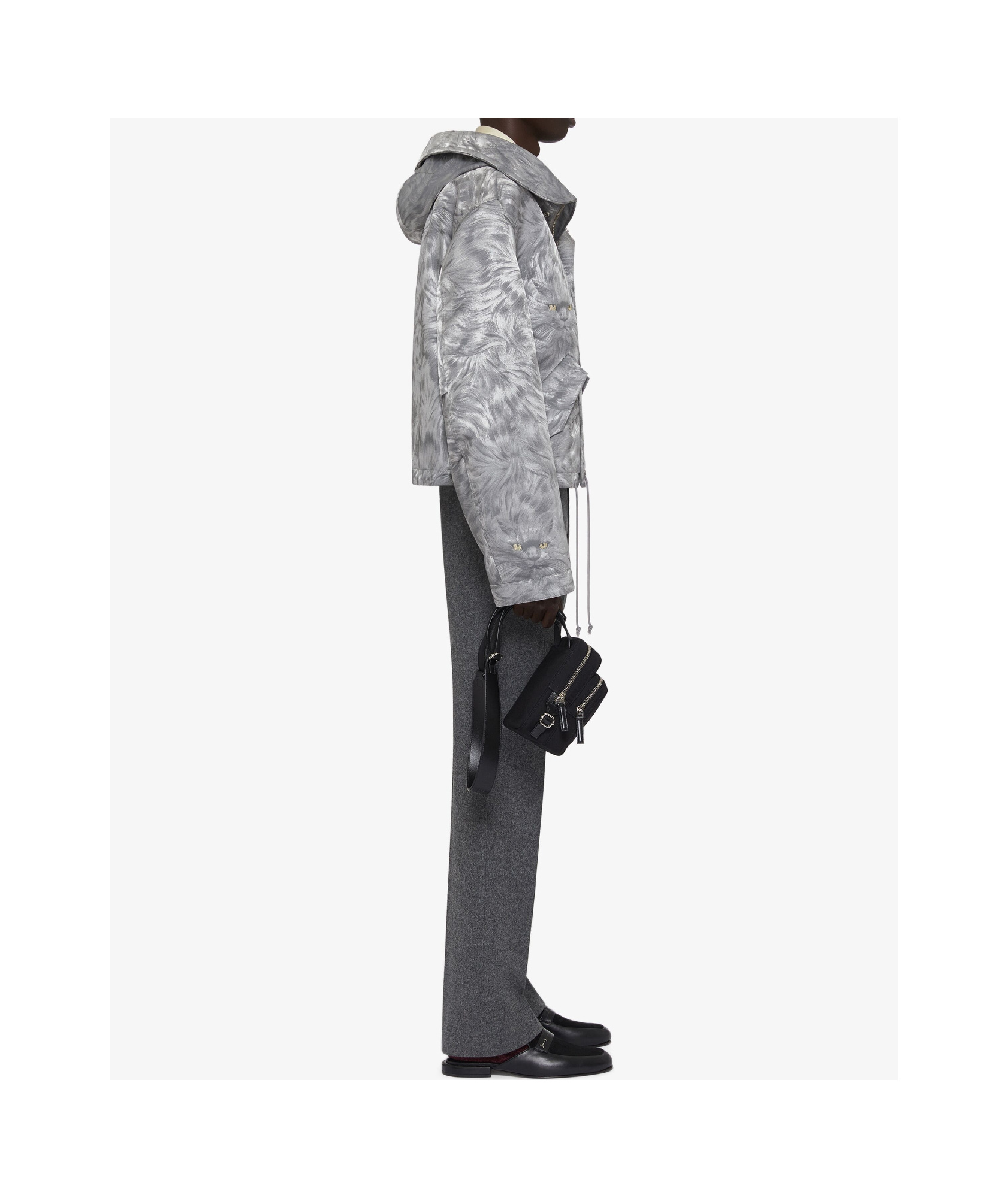 Givenchy Belt Loop Wool Casual Pants In Black