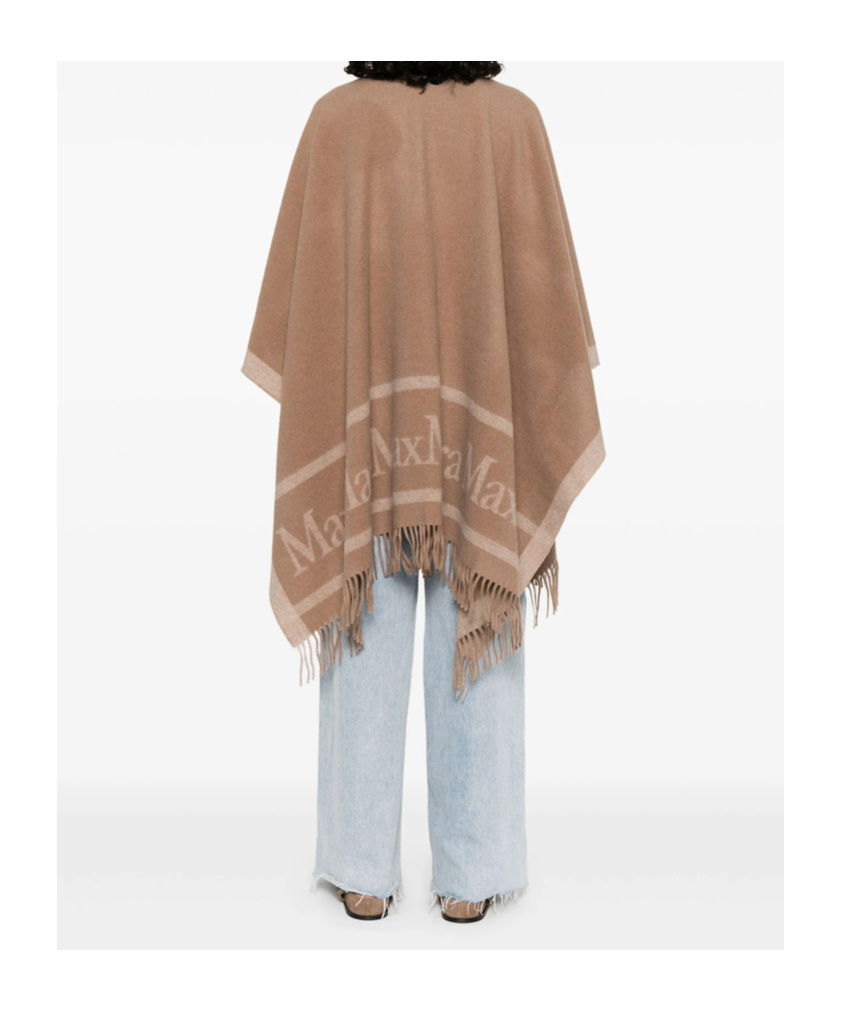 Max Mara Hildestd Cape In Brown